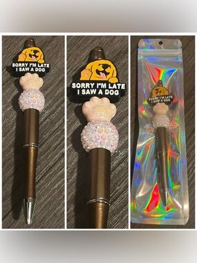 Dog beaded focal pen